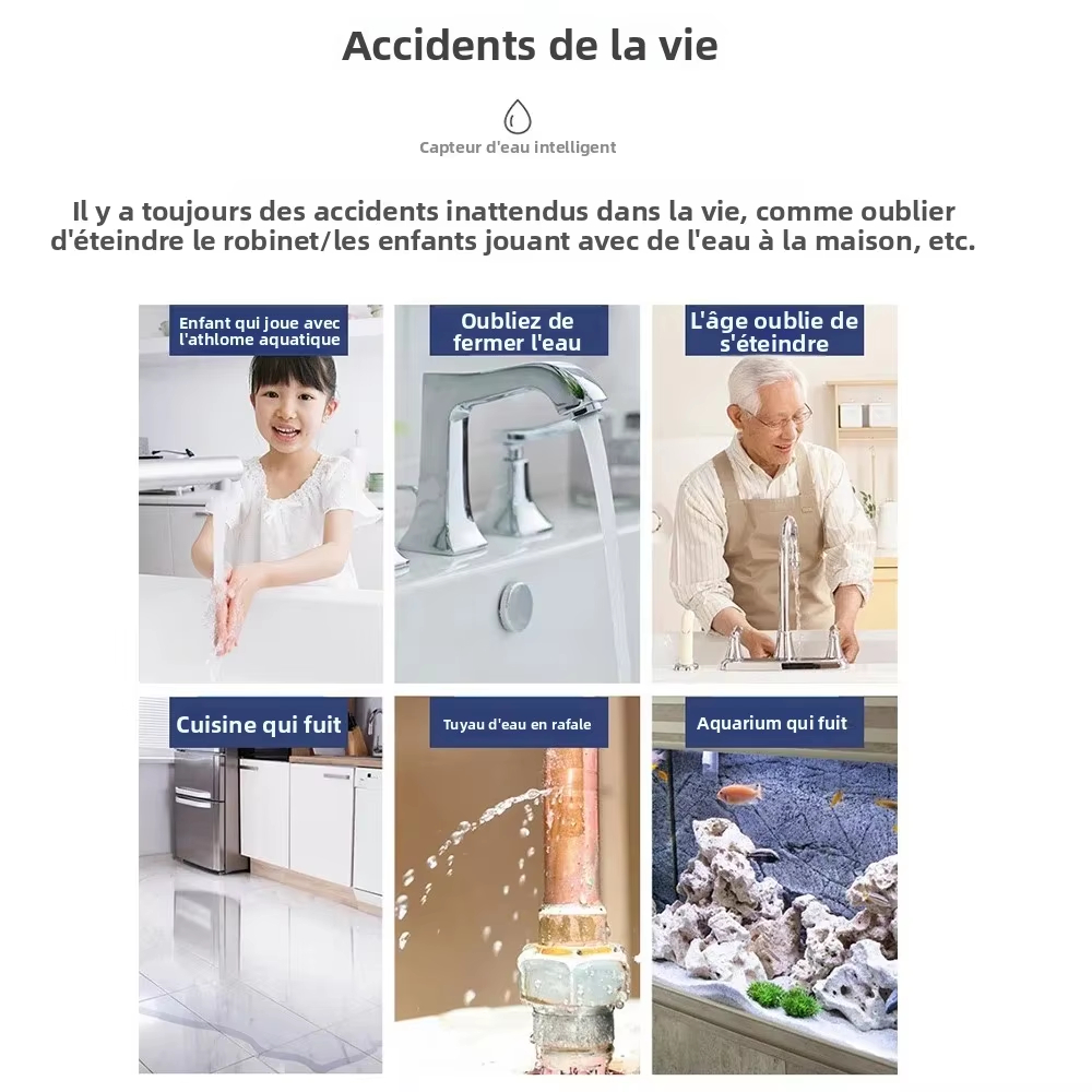Work with tuya smart life app  - đánh giá và giá Water Alarm Sensor